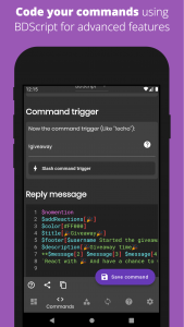اسکرین شات 4 برنامه Bot Designer For Discord