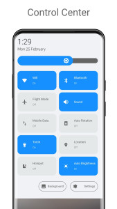 اسکرین شات 1 برنامه Control Center Android 12 Styl