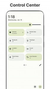 اسکرین شات 1 برنامه Controls Android 14 Style