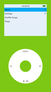 اسکرین شات 2 برنامه retroPod: ClickWheel Music App