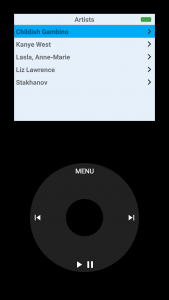 اسکرین شات برنامه retroPod - Click Wheel Music Player 3
