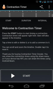 اسکرین شات برنامه Contraction Timer 2