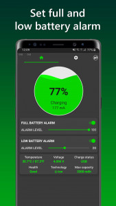 اسکرین شات برنامه Charge Alarm - Full & Low Battery Alarm Clock 2