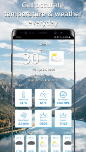 اسکرین شات برنامه Temperature Today: Weather App 1