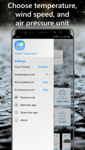 اسکرین شات برنامه Temperature Today: Weather App 4