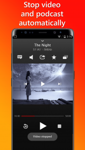 اسکرین شات برنامه Video Sleep Timer and Podcast 1