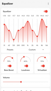 اسکرین شات برنامه Flat Equalizer - Bass Booster 8