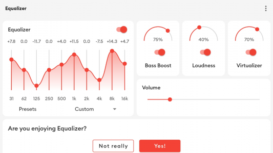 اسکرین شات برنامه Flat Equalizer - Bass Booster 7