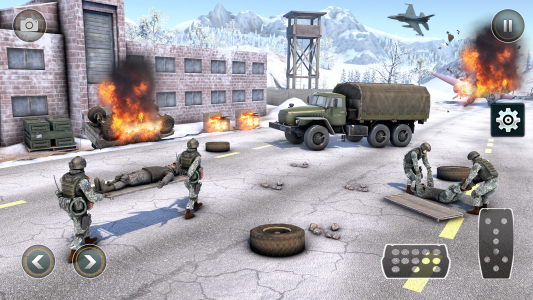 اسکرین شات بازی Truck Simulator Army Games 3D 1