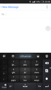 اسکرین شات برنامه Lithuanian for GO Keyboard 4