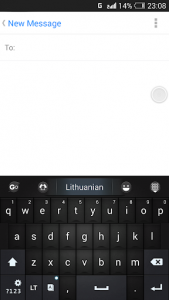 اسکرین شات برنامه Lithuanian for GO Keyboard 3