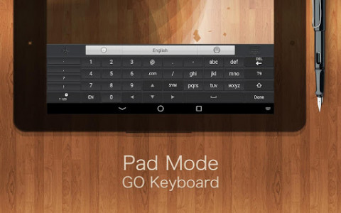 اسکرین شات برنامه GO Keyboard Plugin- Tablet,Pad 1