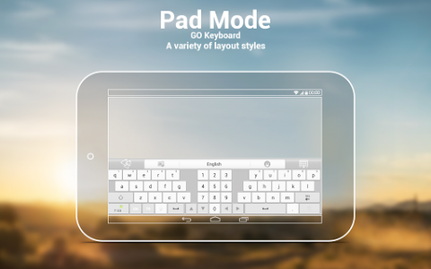 اسکرین شات برنامه GO Keyboard Plugin- Tablet,Pad 3