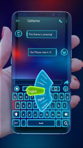 اسکرین شات 1 برنامه Simple Blue Keyboard