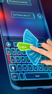 اسکرین شات 2 برنامه Simple Blue Keyboard