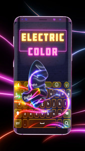 اسکرین شات برنامه Electric RGB Color Keyboard 1