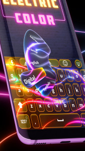 اسکرین شات برنامه Electric RGB Color Keyboard 3