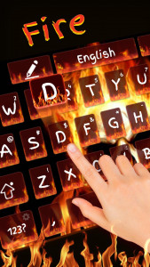 اسکرین شات برنامه Fire Skull Keyboard 3