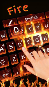 اسکرین شات برنامه Fire Skull Keyboard 3