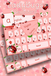 اسکرین شات 2 برنامه Ladybugs keyboard