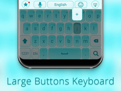 اسکرین شات برنامه Large buttons keyboard 5