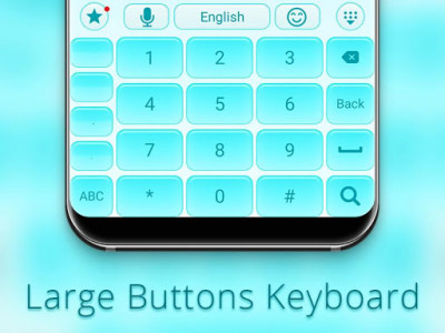 اسکرین شات برنامه Large buttons keyboard 6