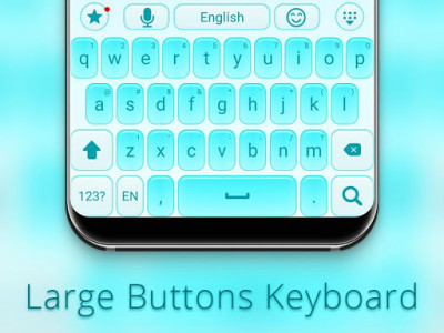 اسکرین شات برنامه Large buttons keyboard 3