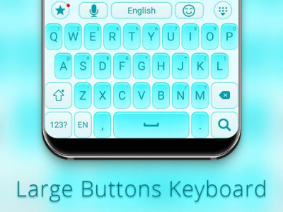 اسکرین شات برنامه Large buttons keyboard 4