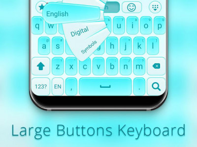 اسکرین شات برنامه Large buttons keyboard 2