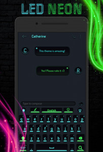اسکرین شات برنامه RGB Neon Keyboard 4