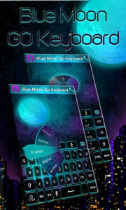 اسکرین شات برنامه Bluemoon GO Keyboard Theme 1