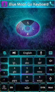 اسکرین شات برنامه Bluemoon GO Keyboard Theme 5