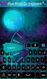 اسکرین شات برنامه Bluemoon GO Keyboard Theme 2