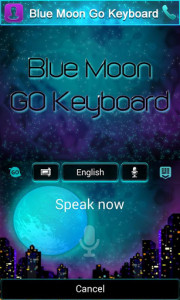 اسکرین شات برنامه Bluemoon GO Keyboard Theme 6