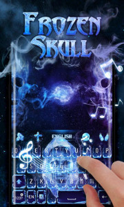 اسکرین شات برنامه Frozen Skull  GO Keyboard  Theme 4