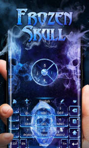 اسکرین شات برنامه Frozen Skull  GO Keyboard  Theme 2