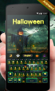 اسکرین شات برنامه Halloween GO Keyboard Animated Theme 1