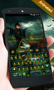 اسکرین شات برنامه Halloween GO Keyboard Animated Theme 3