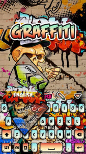 اسکرین شات برنامه Retro Grafitti GO Keyboard Animated Theme 2