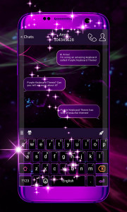 اسکرین شات برنامه Purple Keyboard Theme 1