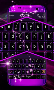 اسکرین شات برنامه Purple Keyboard Theme 3