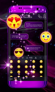 اسکرین شات برنامه Purple Keyboard Theme 2