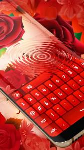 اسکرین شات برنامه Red Rose Keyboard 2021 4