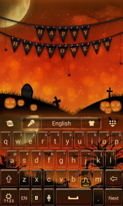 اسکرین شات برنامه Happy Halloween Keyboard Theme 4