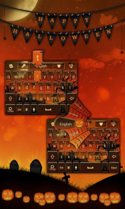 اسکرین شات برنامه Happy Halloween Keyboard Theme 1