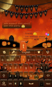 اسکرین شات برنامه Happy Halloween Keyboard Theme 6