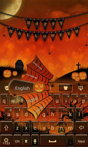 اسکرین شات برنامه Happy Halloween Keyboard Theme 2