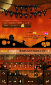 اسکرین شات برنامه Happy Halloween Keyboard Theme 3