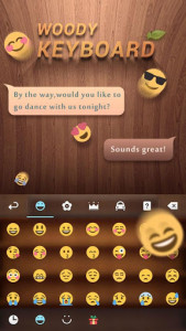 اسکرین شات برنامه Woody GO Keyboard Theme  Emoji 3