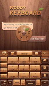 اسکرین شات برنامه Woody GO Keyboard Theme  Emoji 5